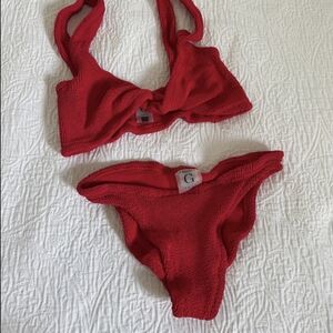 Hunza G Juno Bikini In Red
